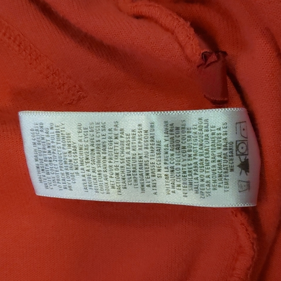 Vintage Juicy Couture Large Red Pink Cotton Velour Full Zip Hoodie Sweatshirt - Picture 15 of 16